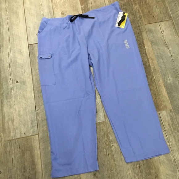 WonderWink Cargo Drawstring/Elastic Scrub Pants 2X or 3X - Picture 6 of 8